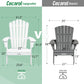Cecarol Oversized Adirondack Chair - White