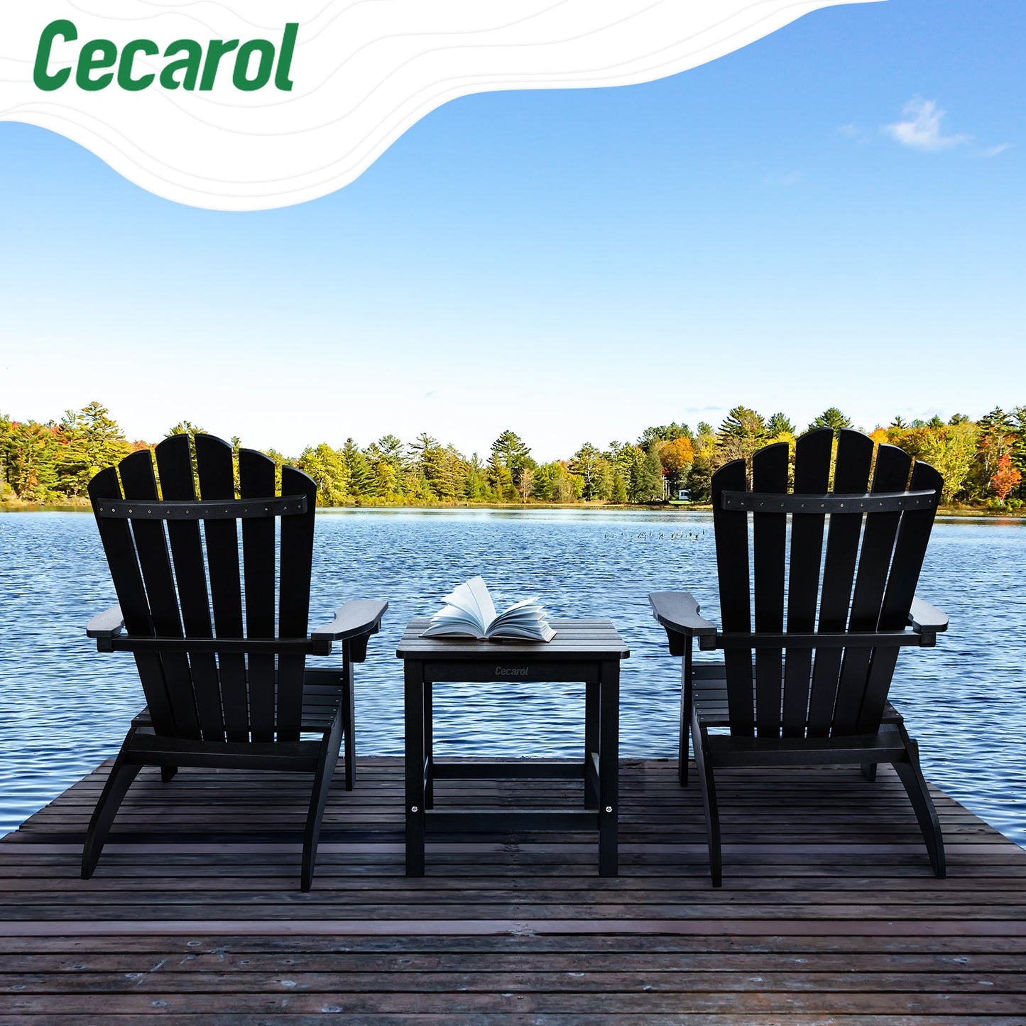 Cecarol Oversized Adirondack Chair - Blue