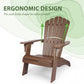 Cecarol Oversized Adirondack Chair - Coffee