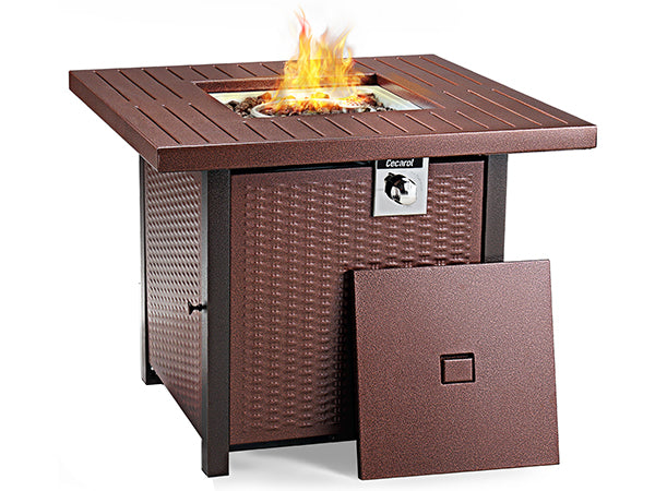 Cecarol Propane Fire Table-Golden Red
