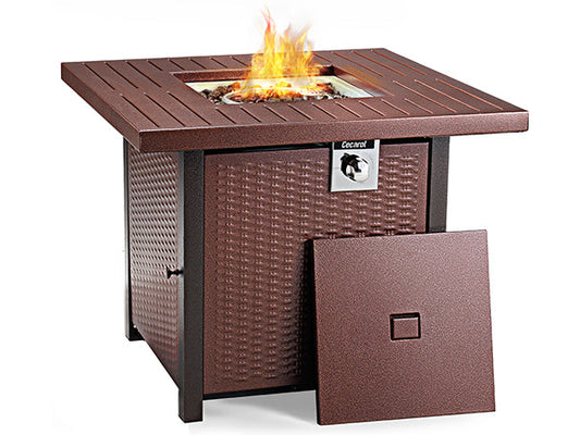 Cecarol Propane Fire Table-Golden Red